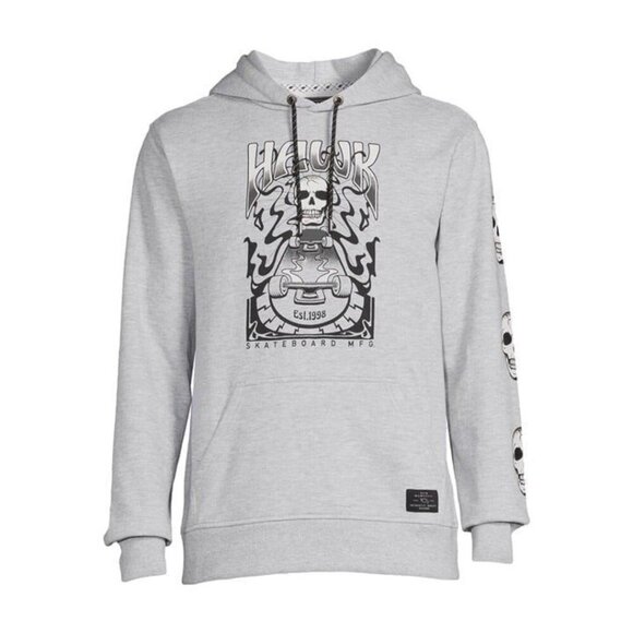 Tony Hawk Other - Tony Hawk Men’s Skulls Fleece Hoodie Sweatshirt Medium Grey New SEALED